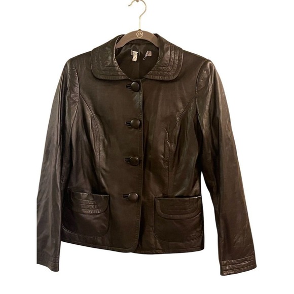 Pendleton Jackets & Blazers - Pendleton Women's Vintage Black Leather Jacket Size S Outdoor Old Money Classic